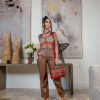 Fashion District Twila (Brown Leather Joggers) All Sale Items Are A Final Sale | Sale
